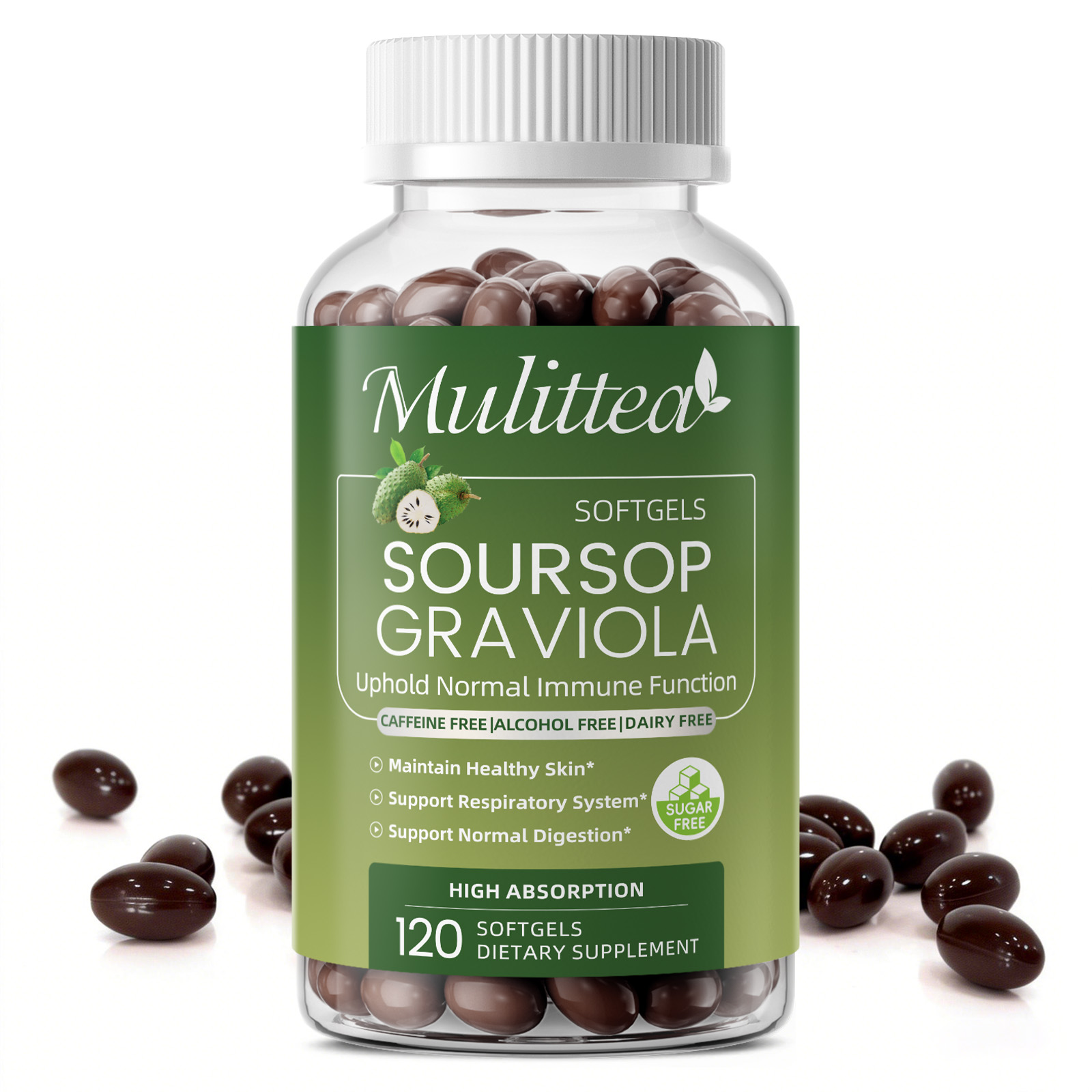 Chamomile Tea - Mulittea Graviola Soursop Extract Capsules: Supporto