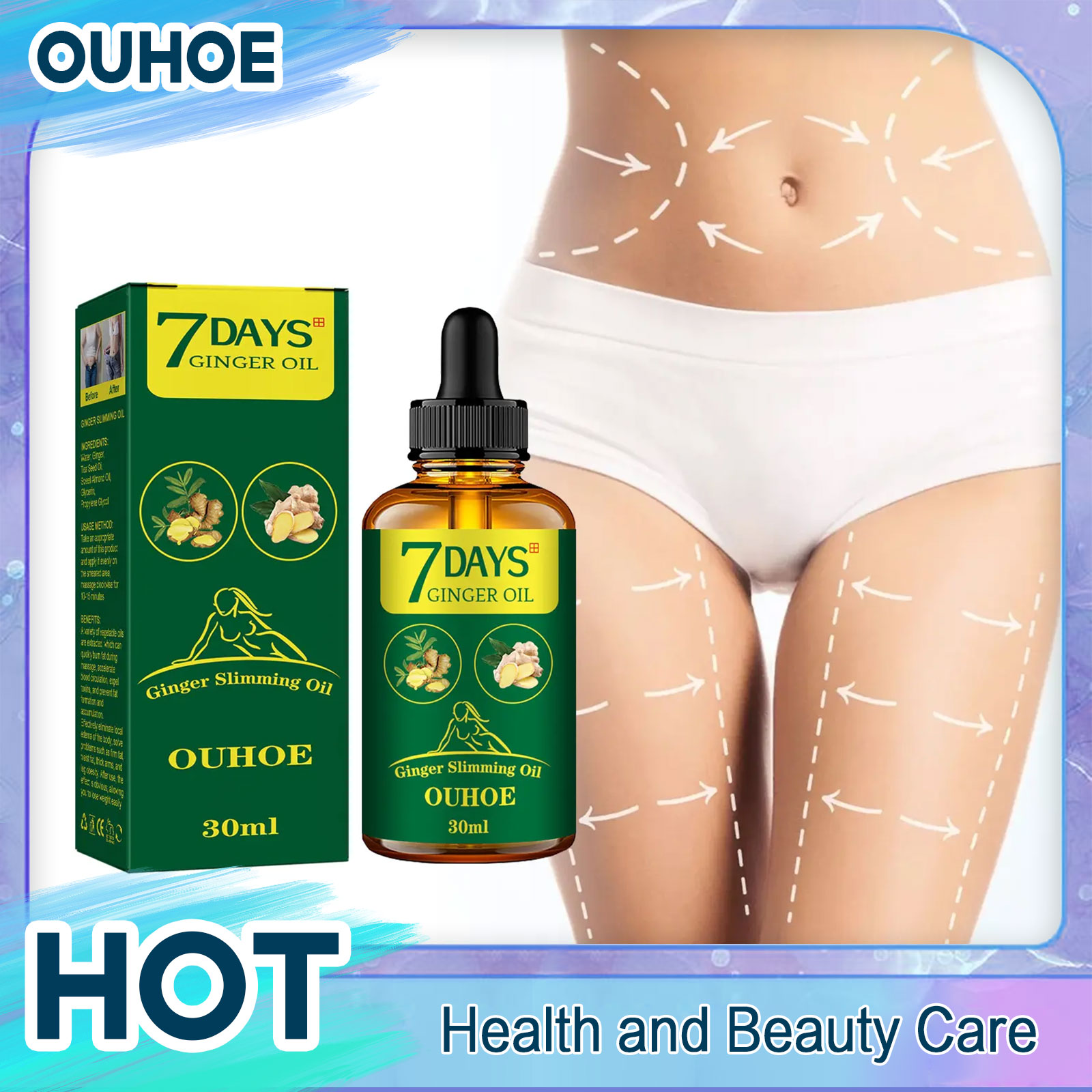 Ginger Tea - Olio Dimagrante allo Zenzero, Brucia Grassi