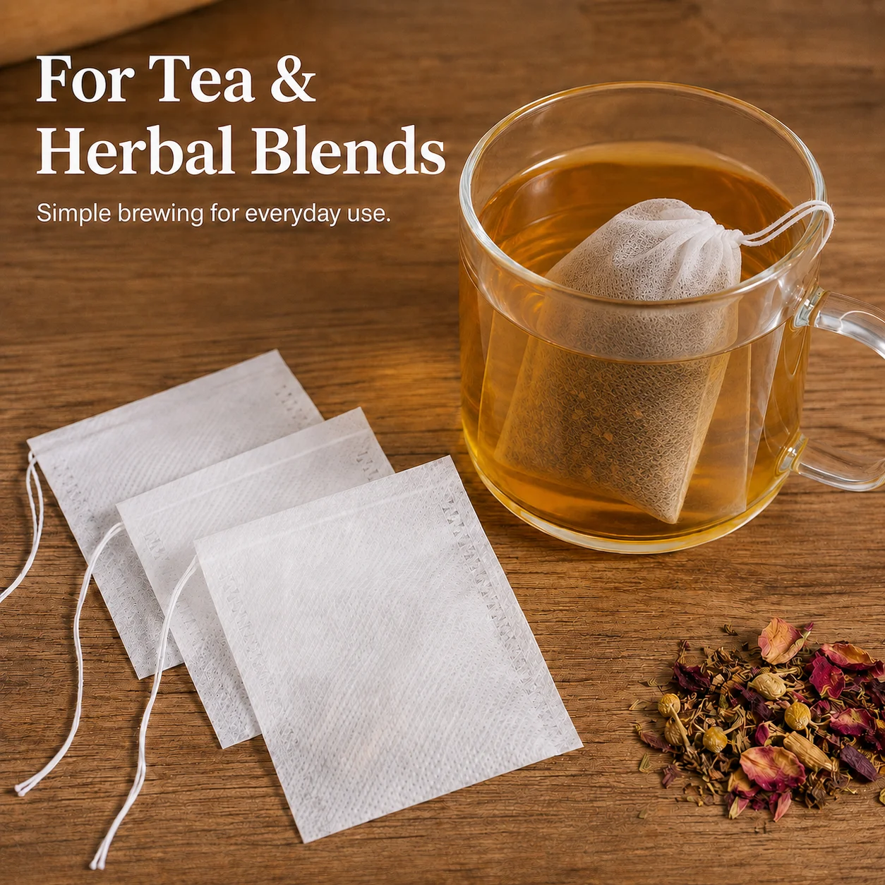 Herbal Tea - 100 Sacchetti Monouso con Cordoncino per