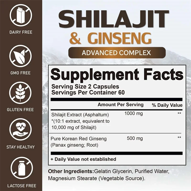 Shilajit: potenziamento energe - Herbal Supplement recensione e prezzo