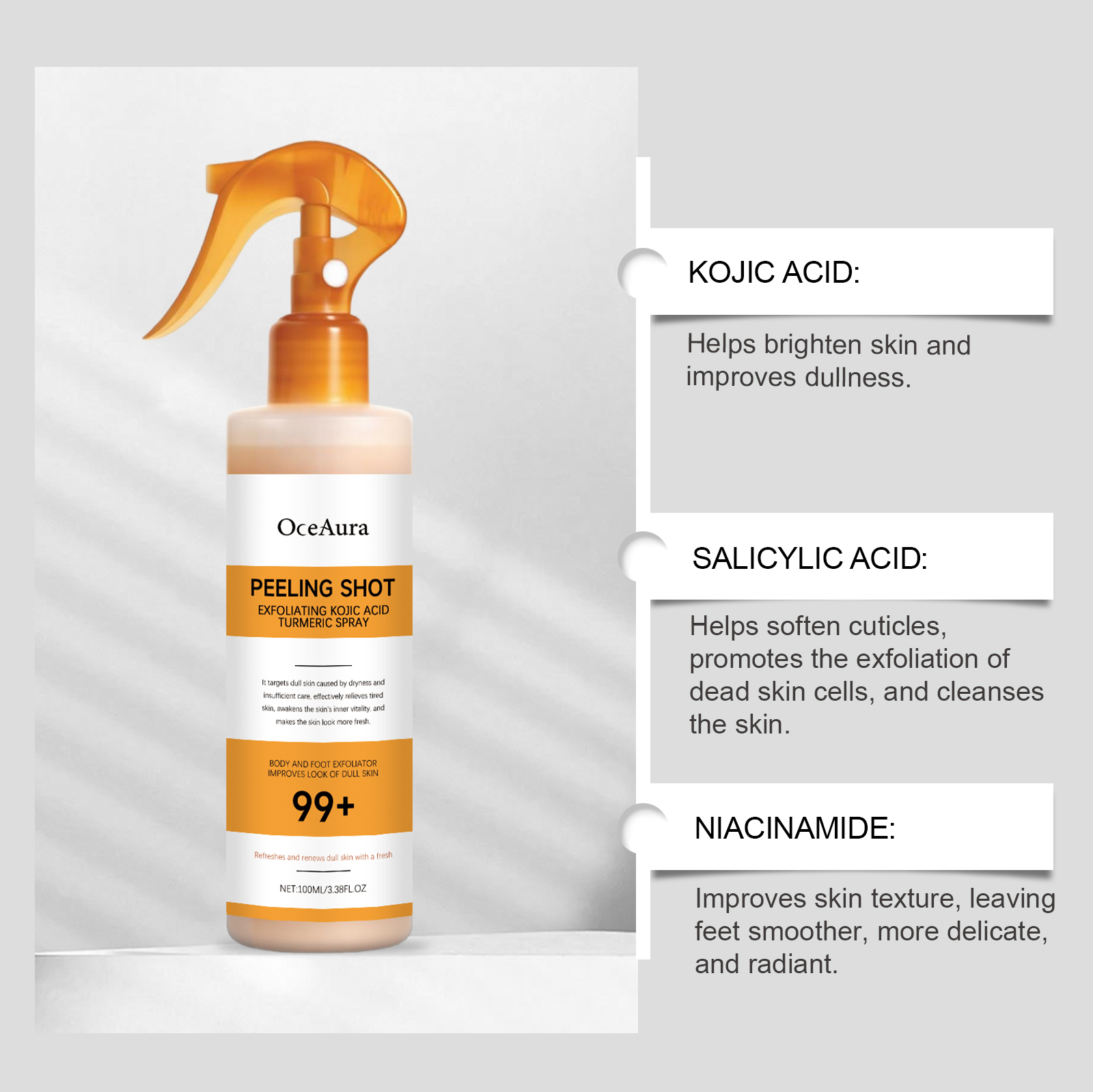 Spray Esfoliante Peeling Shot  - Turmeric recensione e prezzo