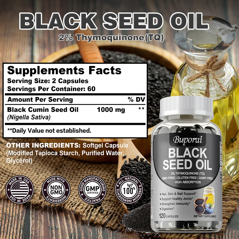 Olio di semi neri premium 120  - Herbal Supplement recensione e prezzo