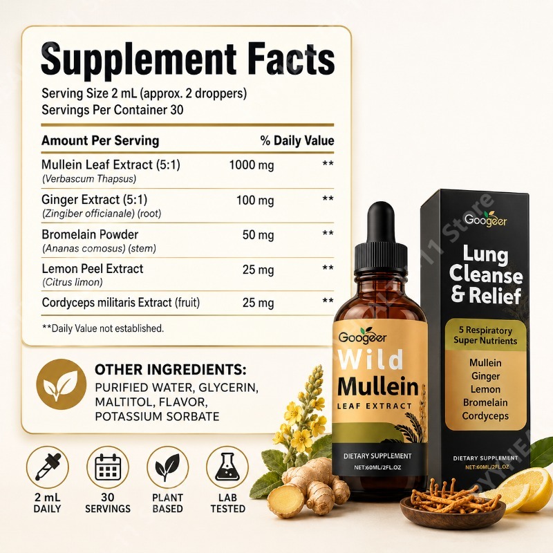 Gocce Liquide di Verbasco con  - Herbal Supplement recensione e prezzo