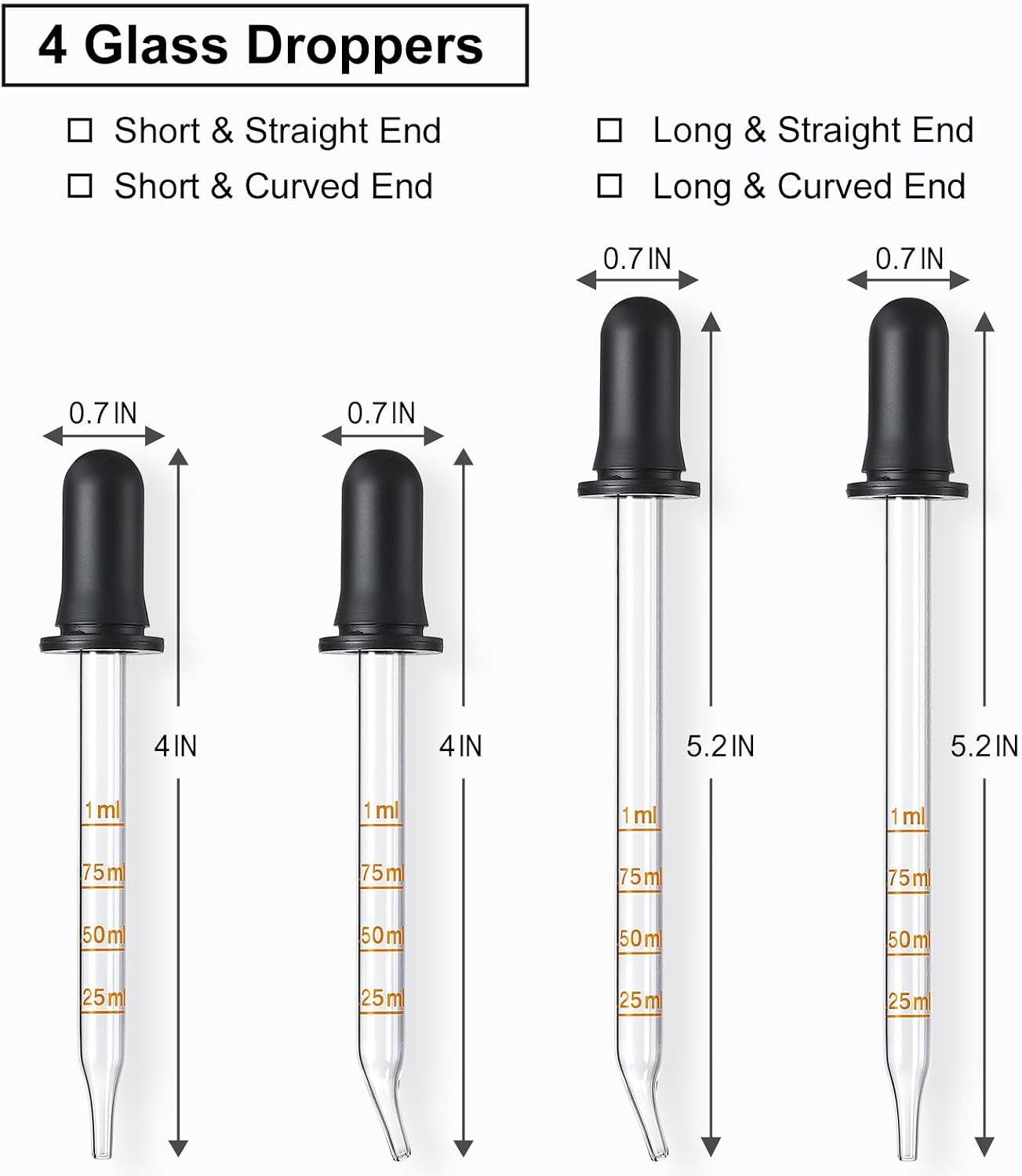 4 contagocce in vetro da 1 ml, - Essential Oils recensione e prezzo