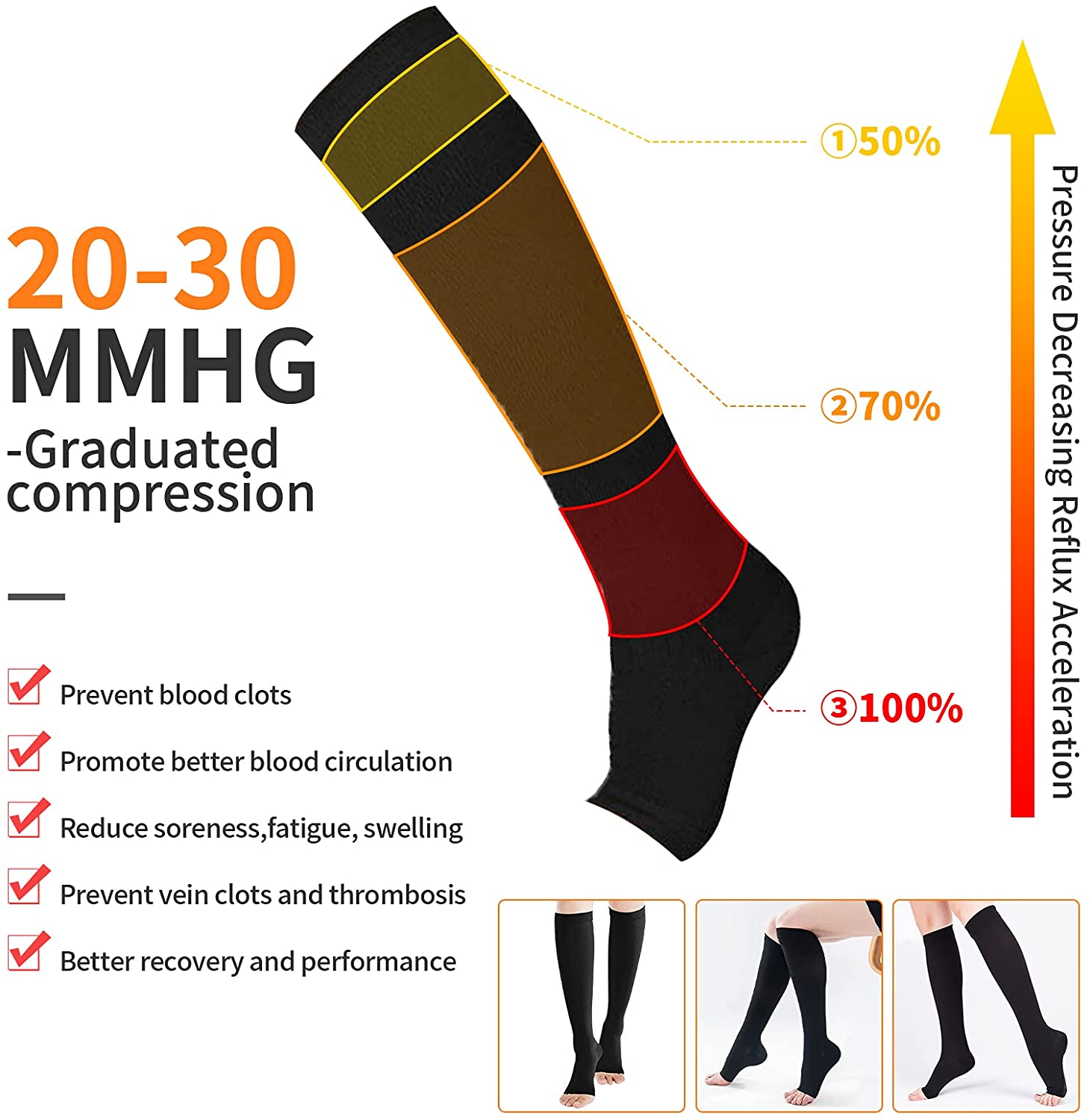 Calzini a compressione S-XXL M - Echinacea recensione e prezzo